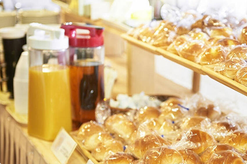 朝食：長野プラザホテル