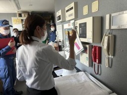 寛楽富士山御殿場_自衛消防訓練1