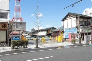 北側駐車場：山形グランドホテル