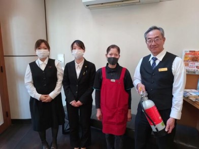 セレクトイン長野_自衛消防訓練1