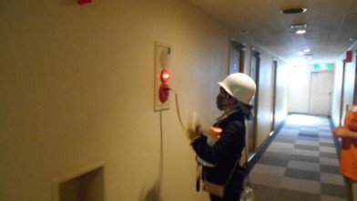 ホテルセレクトイン米沢_自衛消防訓練2