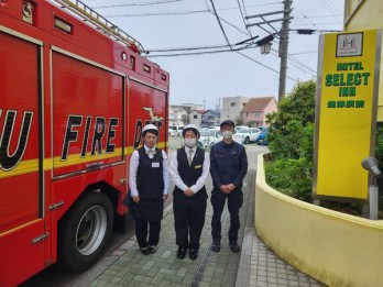 ホテルセレクトイン焼津駅前_自衛消防訓練2