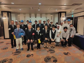 ホテルニュー長崎_自衛消防訓練_集合写真