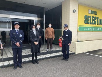 ホテルセレクトイン敦賀_自衛消防訓練1