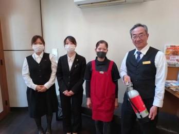 セレクトイン長野_自衛消防訓練1