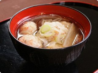 いちおし！比内地鶏だしのつみれ汁