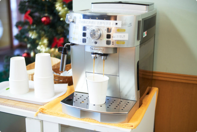 ウェルカムコーヒーサービス：ホテルセレクトイン古川