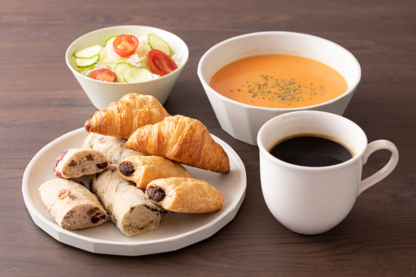 朝食バイキング