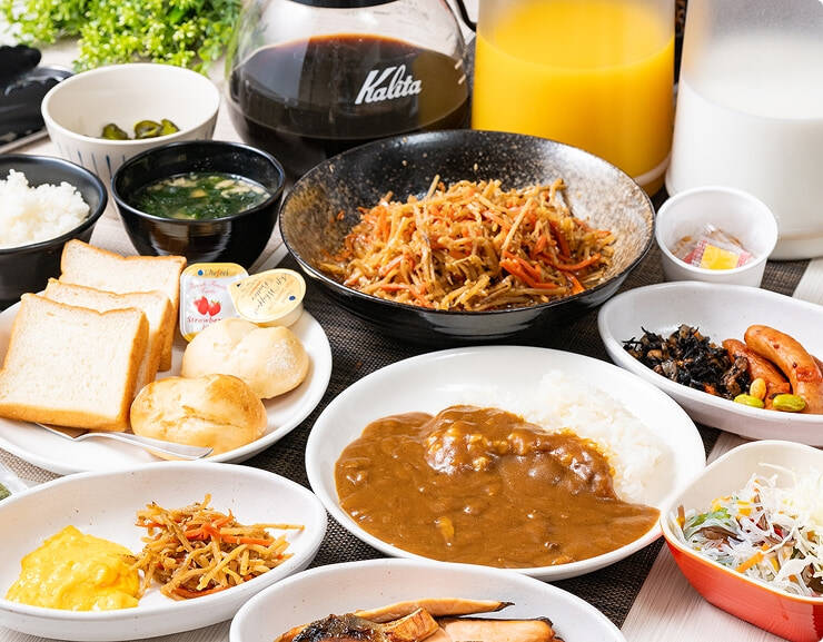 朝食：ホテルセレクトイン伊勢崎 