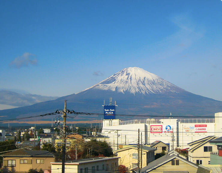 客室から見える富士山：ホテルセレクトイン富士御殿場