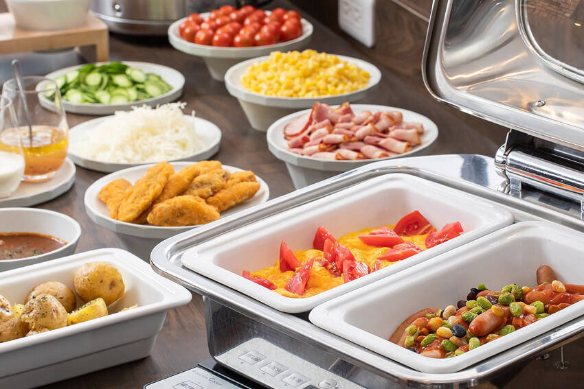 朝食：ホテルセレクトイン佐野駅前