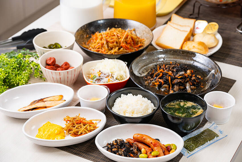 朝食：ホテルセレクトイン伊勢崎