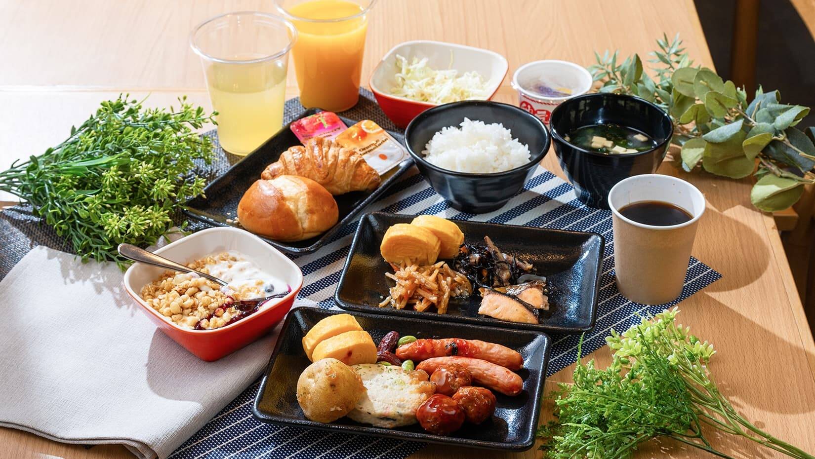 朝食：いやし処ほてる寛楽秋田川反