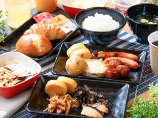 朝食：いやし処ほてる寛楽秋田川反