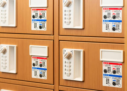 貴重品ロッカー：いやし処ほてる寛楽秋田川反