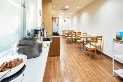 朝食会場