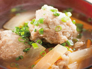 比内地鶏のつみれ汁