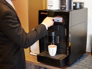 挽き立てコーヒー