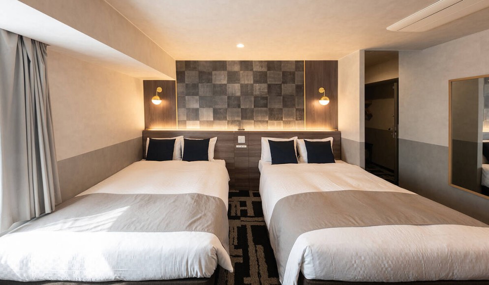 ツインルーム：いやし処ほてる寛楽秋田川反