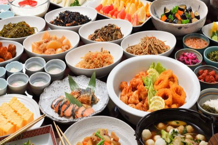 朝食：グランドパークホテル大館