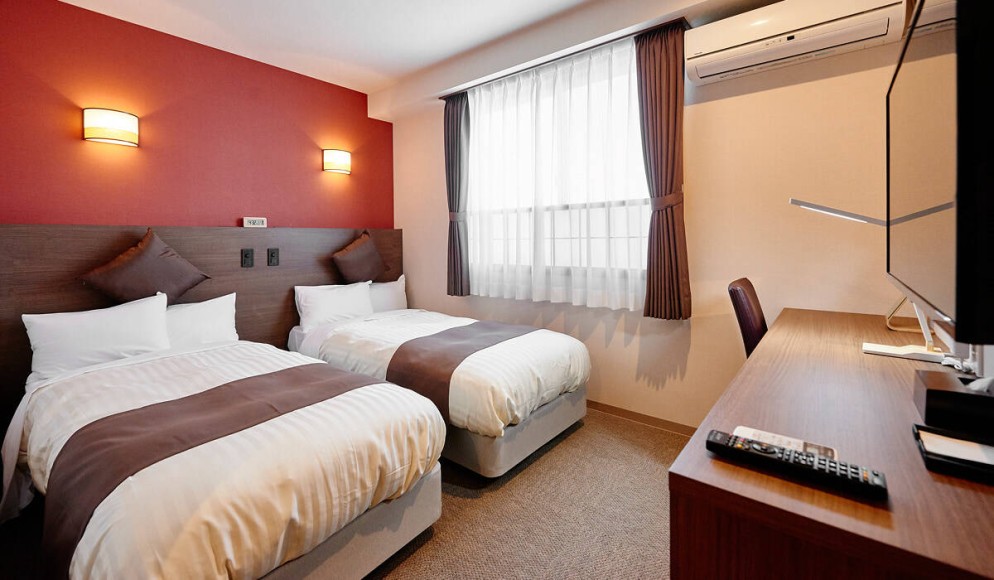 ツインルーム：いやし処ほてる寛楽埼玉・本庄早稲田ひのきの館 