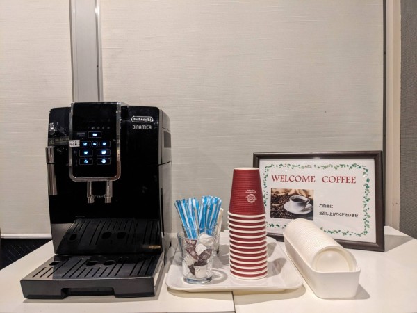ウェルカムコーヒー：ホテルセレクトイン佐野駅前