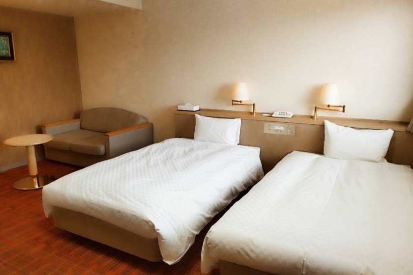 ツインルーム：横手セントラルホテル