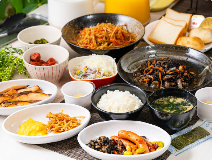 朝食：ホテルセレクトイン沼津