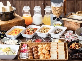 朝食：いやし処ほてる寛楽埼玉・本庄早稲田ひのきの館 