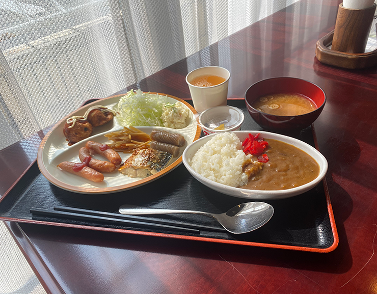 朝食：ホテルセレクトイン津山