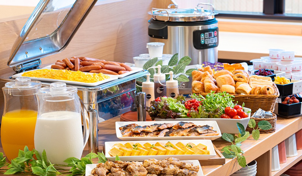 朝食：いやし処ほてる寛楽 久留米駅前 