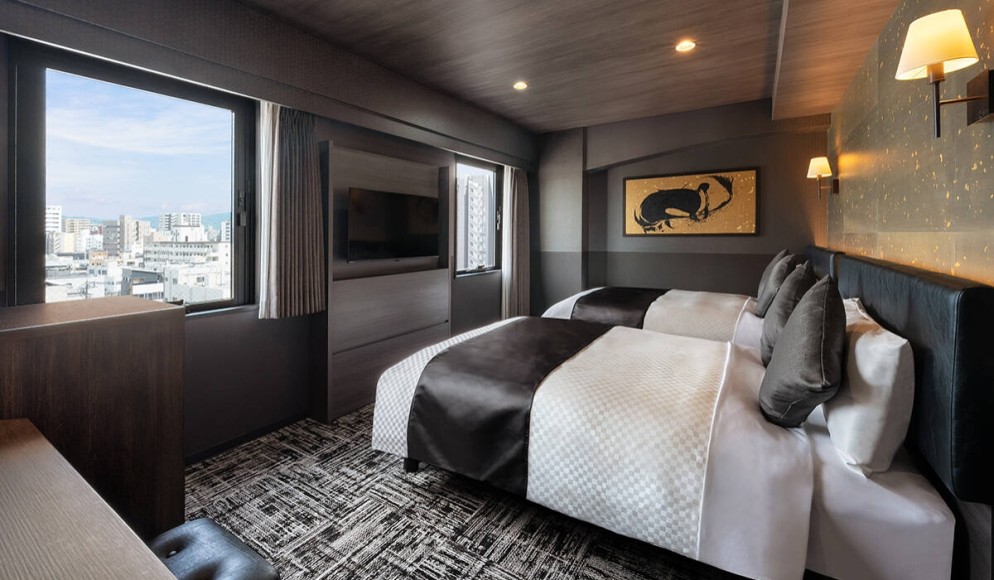 デラックスツインルーム：いやし処ほてる寛楽 久留米駅前 