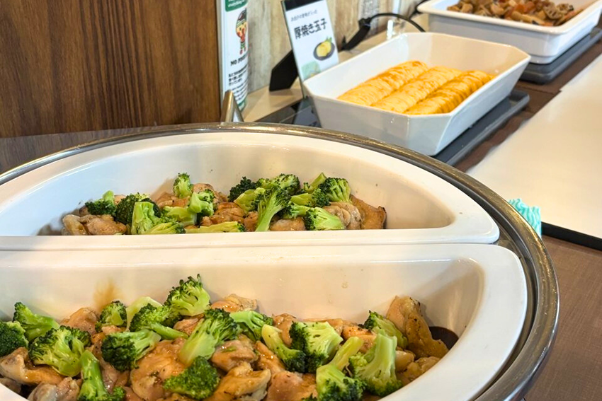 朝食：ホテルセレクトイン宇都宮