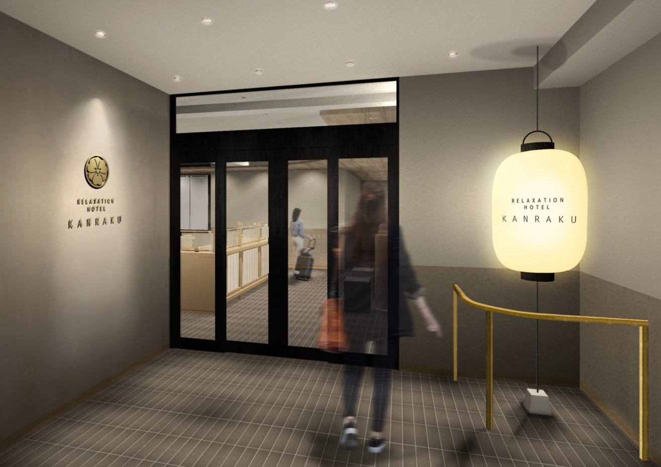 エントランス：ほてる寛楽プレミア宇都宮