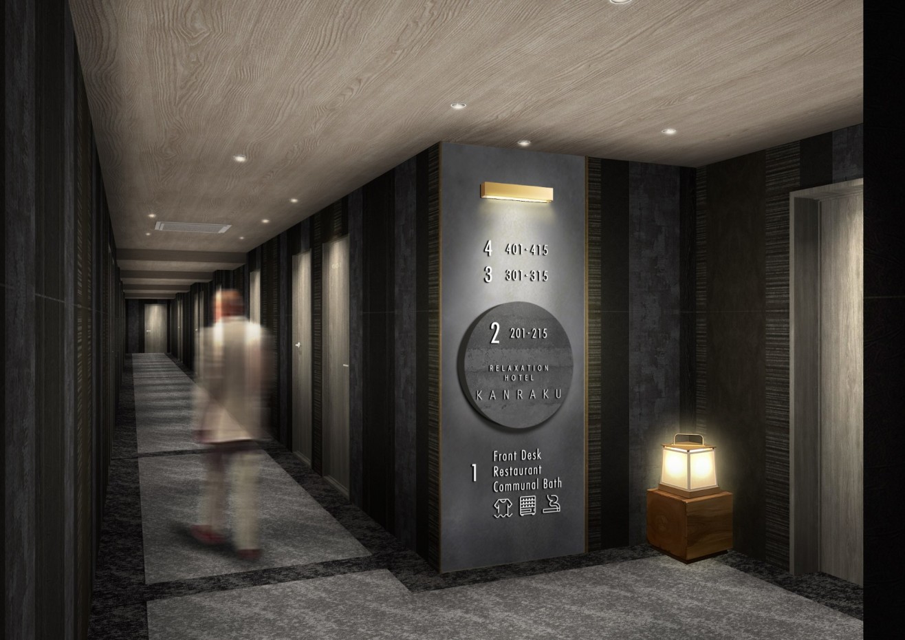 エレベーターホール：ほてる寛楽プレミア宇都宮