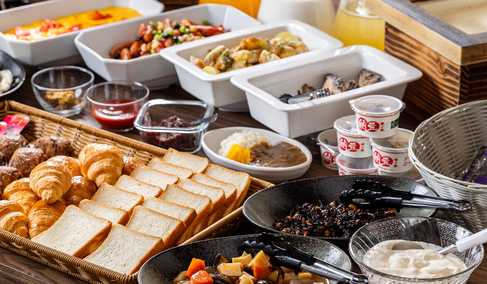 朝食：ほてる寛楽プレミア富士山・新御殿場インター