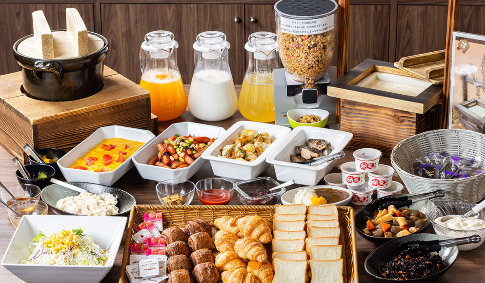 朝食：ほてる寛楽プレミア富士山・新御殿場インター