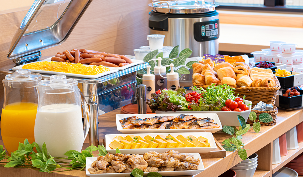 朝食：ホテル寛楽プレミア宇都宮