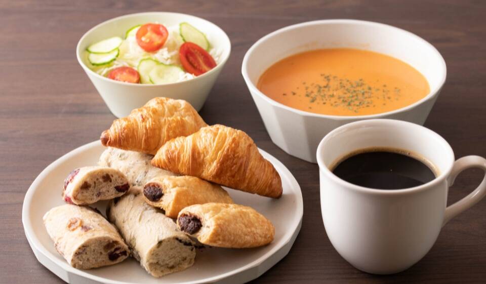 朝食バイキング