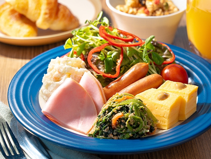 朝食：いやし処ほてる寛楽秋田川反 