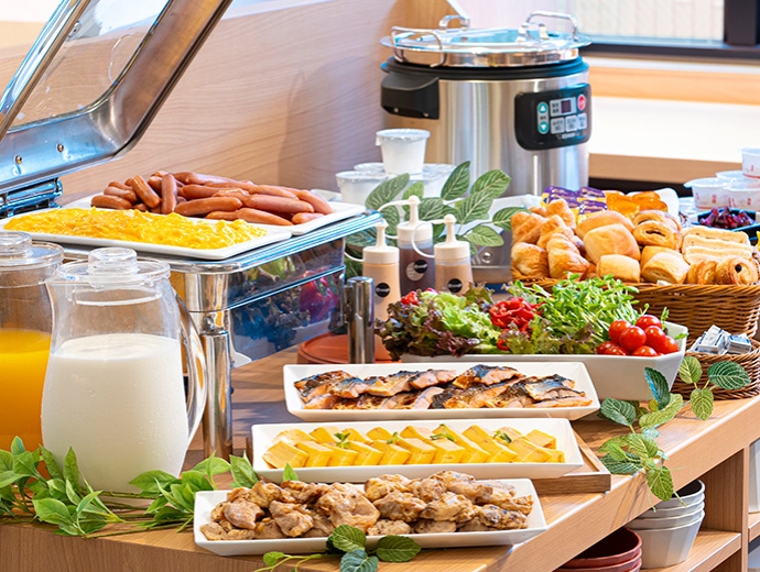 朝食：いやし処ほてる寛楽秋田川反 