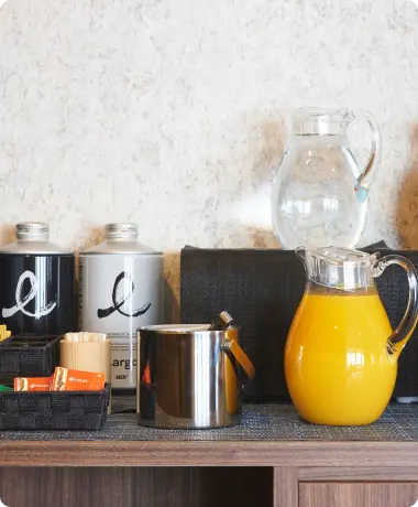 写真：ウェルカムドリンク